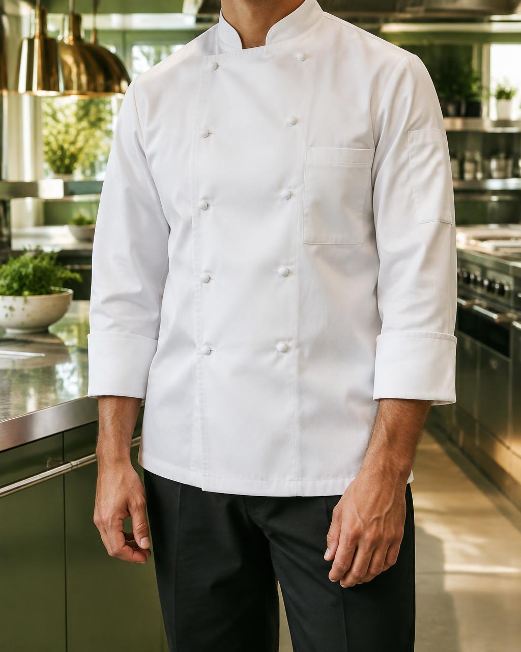 Preview image — chef in whites in a restaurant kitchen